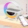 LED Wireless Charger for Phones, BT 3401 ATMOSPHERE NIGHT SPEAKER  LED Table Lamp for Bedroom with Light and Alarm Included in One  OFFICE/LIVING ROOM PERFECT GIFT OPTION - Image 2